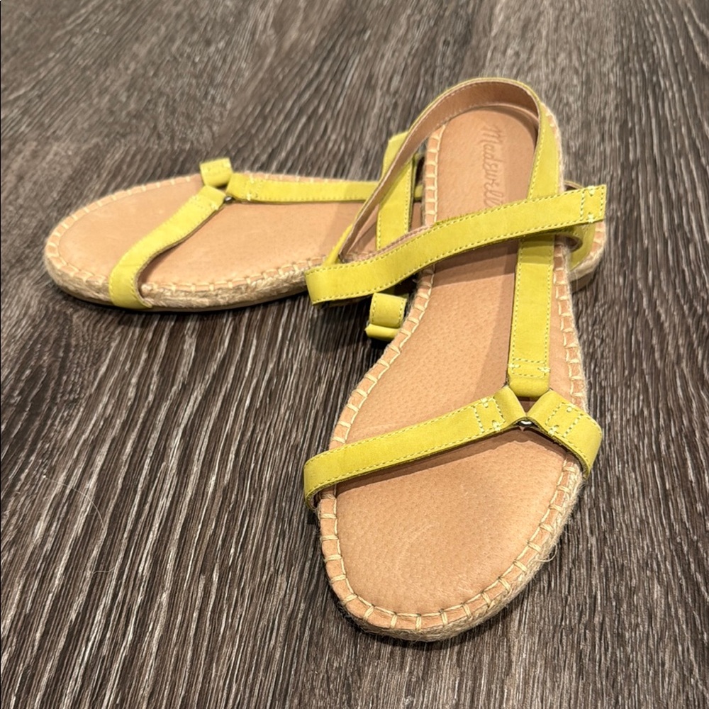 Yellow Strappy Sandals - Madewell